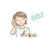 審美歯科クリニック受付スタッフのイラスト