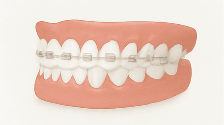 ワイヤー矯正のイラスト