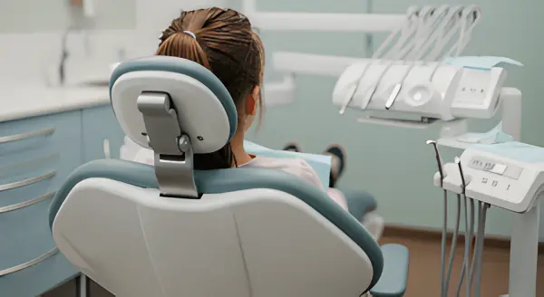 ポニーテールは治療しづらい髪型